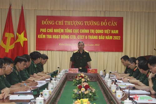 Tổng cục Chính trị kiểm tra Bộ chỉ huy Bộ đội Biên phòng tỉnh Kiên Giang