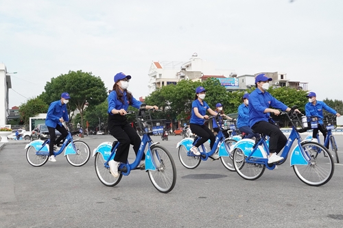Thành phố Hải Dương khai trương thí điểm dịch vụ xe đạp công cộng “TNGO”