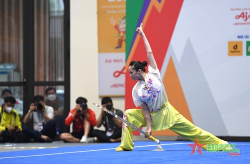 SEA Games 31: Wushu Việt Nam mở màn với 2 huy chương vàng