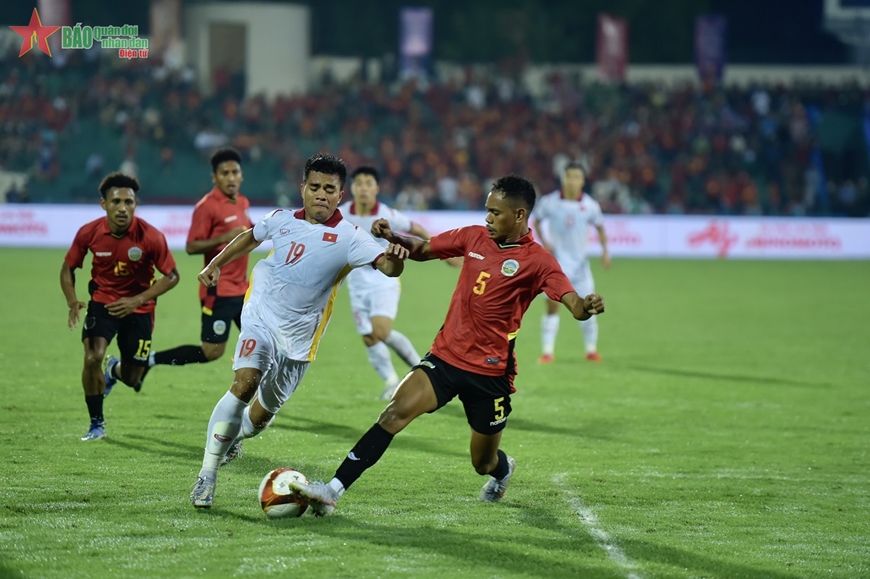 Thắng nhẹ Timor Leste, U23 Việt Nam vào bán kết SEA Games 31