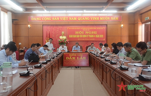 Tỉnh Đắk Lắk tổ chức giao ban báo chí tháng 4-2022