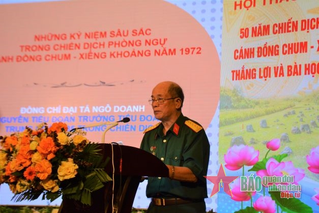 Hội thảo khoa học “50 năm Chiến dịch phòng ngự Cánh Đồng Chum - Xiêng Khoảng - Thắng lợi và bài học kinh nghiệm”