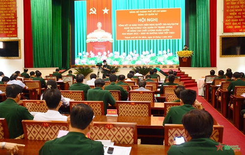 Đảng ủy, Bộ tư lệnh TP Hồ Chí Minh tổng kết 10 năm thực hiện Nghị quyết số 765-NQ/QUTW 