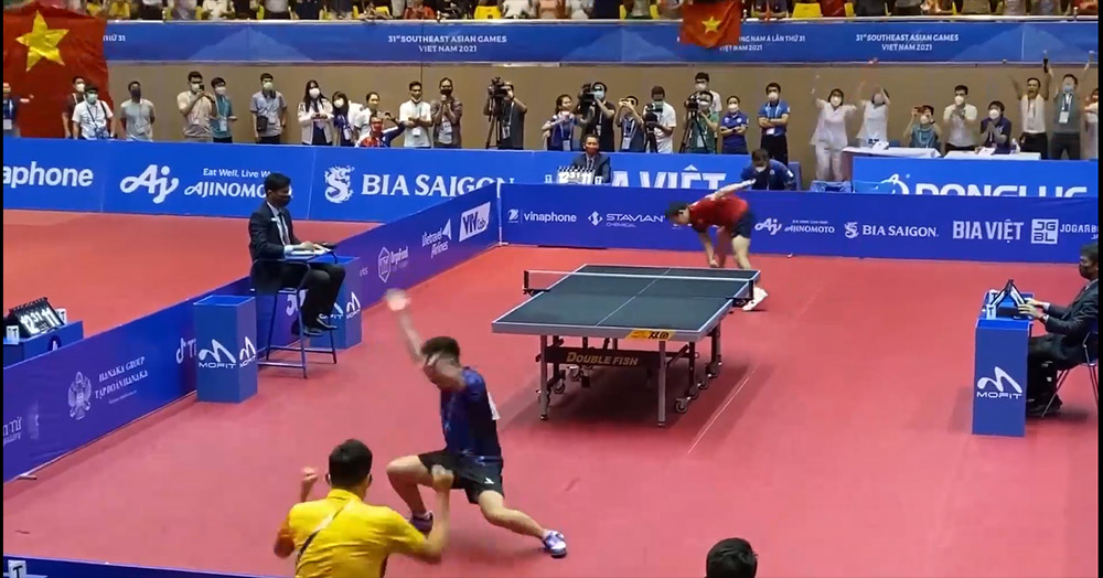 Bóng bàn SEA Games 31: Khoảnh khắc Nguyễn Đức Tuân giành huy chương vàng lịch sử cho bóng bàn Việt Nam 

