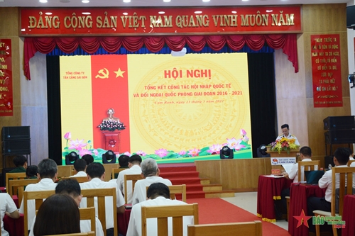 Tân cảng Sài Gòn hoàn thành xuất sắc nhiệm vụ hội nhập quốc tế và đối ngoại quốc phòng 