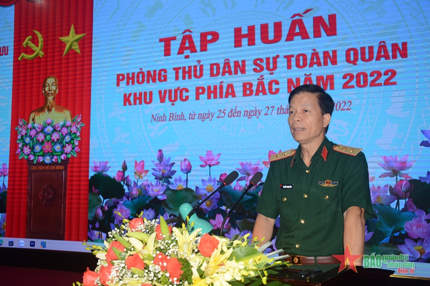 Khai mạc tập huấn phòng thủ dân sự toàn quân khu vực phía Bắc năm 2022