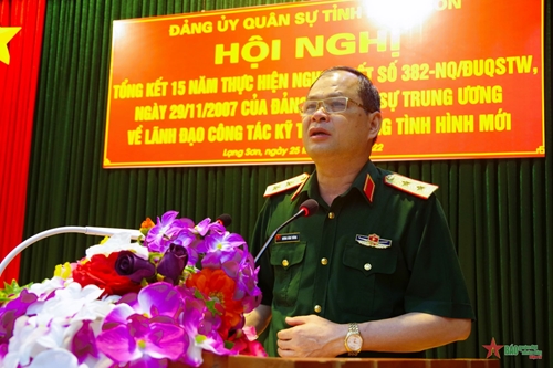 Đảng ủy Quân sự tỉnh Lạng Sơn thực hiện hiệu quả Nghị quyết 382 về công tác kỹ thuật