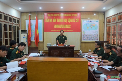 Tổng cục Chính trị kiểm tra hoạt động công tác Đảng, công tác chính trị các đơn vị tại Đà Nẵng