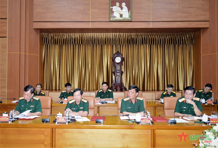 Đại tướng Phan Văn Giang chủ trì Hội nghị giao ban Bộ Quốc phòng tháng 5-2022
