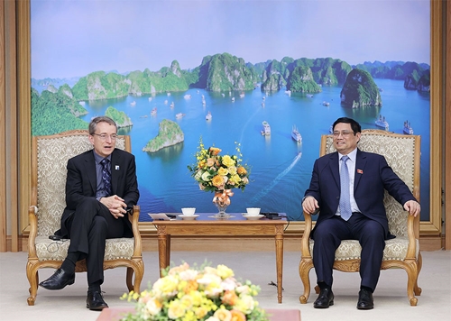 Thủ tướng Chính phủ Phạm Minh Chính tiếp Giám đốc Điều hành Tập đoàn Intel