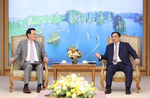 Thủ tướng Chính phủ Phạm Minh Chính tiếp Tổng giám đốc Tập đoàn AstraZeneca

