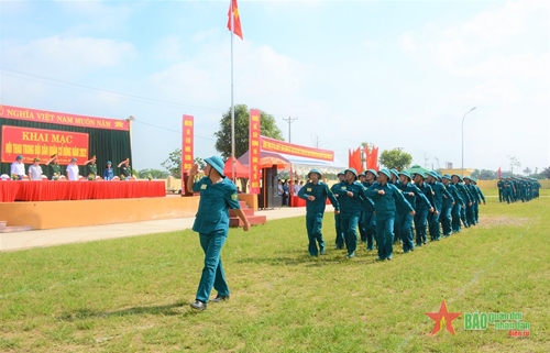 TP Thanh Hóa: Khai mạc Hội thao Trung đội Dân quân cơ động năm 2022