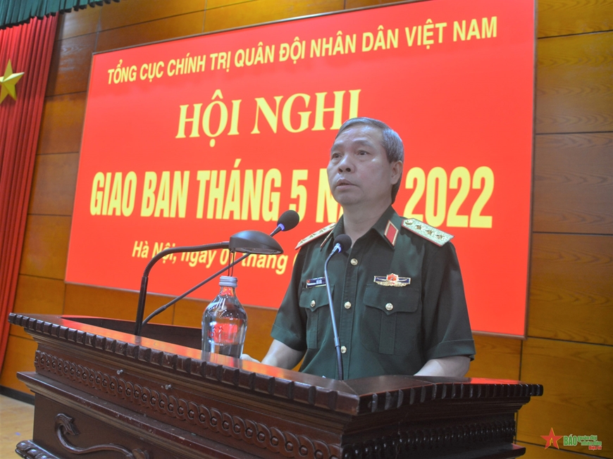 Hội nghị giao ban Tổng cục Chính trị tháng 5-2022