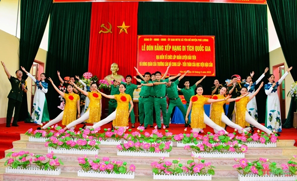 Lễ đón nhận Bằng xếp hạng Di tích quốc gia địa điểm tổ chức lớp huấn luyện đầu tiên, tiền thân Học viện Hậu cần​