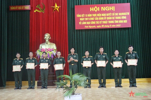 Cục Kỹ thuật, Quân khu 1 tổng kết 15 năm thực hiện Nghị quyết 382 của Quân ủy Trung ương