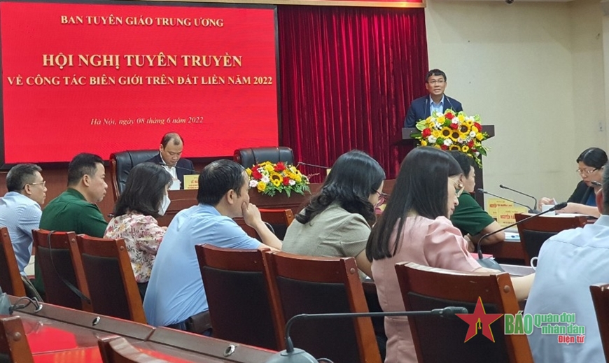 Đẩy mạnh tuyên truyền về công tác biên giới trên đất liền năm 2022