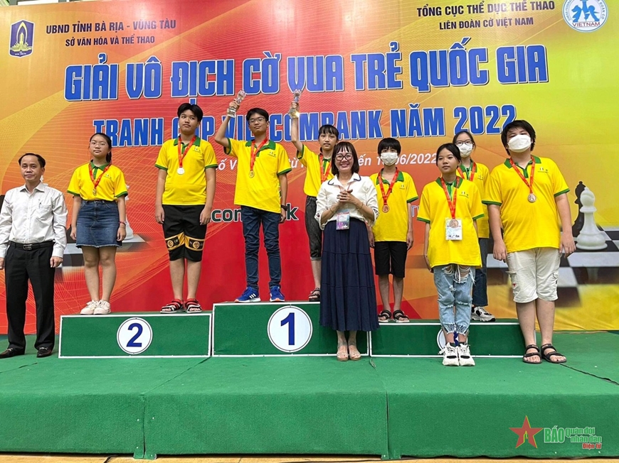 Đoàn TP Hồ Chí Minh thắng lớn tại giải cờ vua trẻ quốc gia