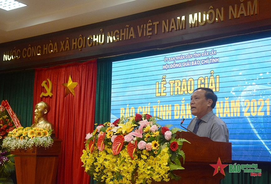 Đắk Lắk trao giải báo chí tỉnh năm 2021