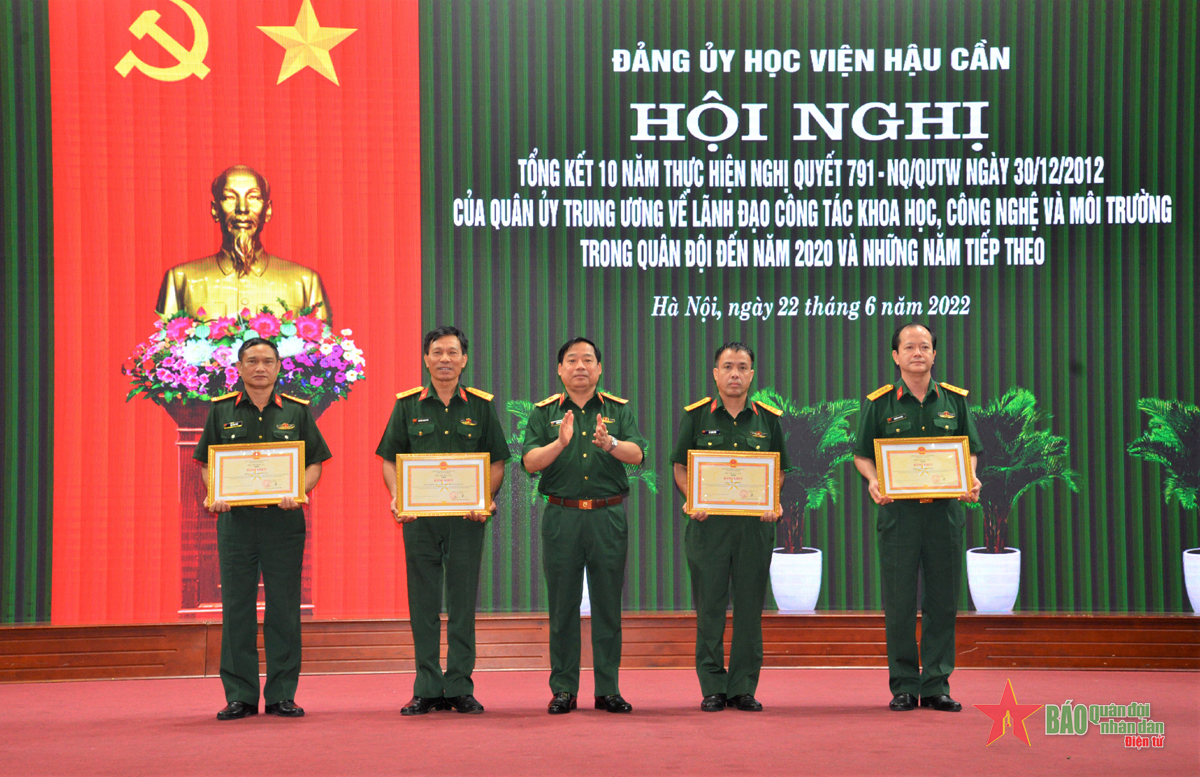Đảng ủy Học viện Hậu cần tổng kết 10 năm thực hiện Nghị quyết 791-NQ/QUTW