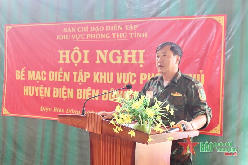 Huyện Điện Biên Đông (tỉnh Điện Biên): Diễn tập khu vực phòng thủ sát tình hình địa bàn