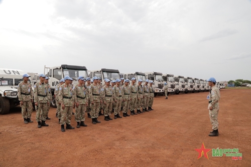 Đội Công binh Gìn giữ hòa bình Việt Nam nhận nhiệm vụ ngay khi vừa tới Abyei