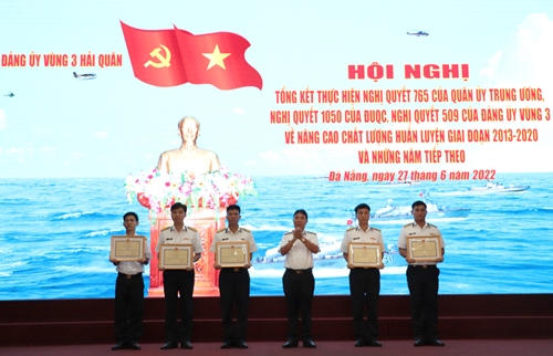 Đảng ủy Vùng 3 Hải quân tổng kết 10 năm thực hiện Nghị quyết 765 của Quân ủy Trung ương