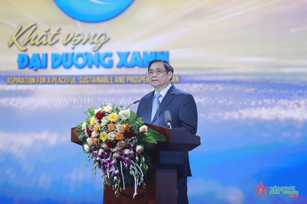 Thủ tướng Phạm Minh Chính Việt Nam thể hiện quyết tâm mạnh mẽ chung tay cùng cộng đồng hướng đến đại dương xanh