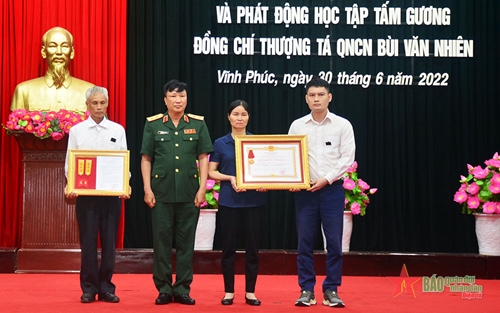 Tổng cục Công nghiệp quốc phòng: Phát động học tập tấm gương Thượng tá QNCN Bùi Văn Nhiên
