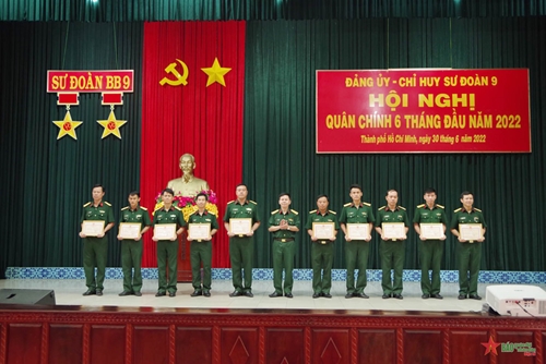 Sư đoàn 9 (Quân đoàn 4) tổ chức hội nghị quân chính 6 tháng đầu năm 2022