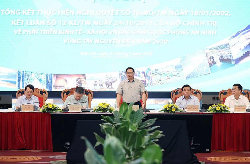 Thủ tướng Chính phủ Phạm Minh Chính: Phát triển Tây Nguyên nhanh, bền vững là trách nhiệm của các cấp, ngành, hệ thống chính trị