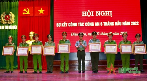 Công an tỉnh Điện Biên sơ kết công tác công an 6 tháng đầu năm