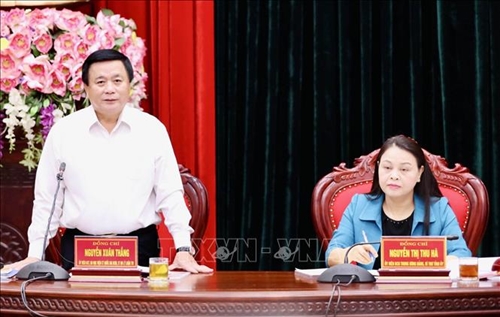Đoàn công tác của Trung ương làm việc với Tỉnh ủy Ninh Bình