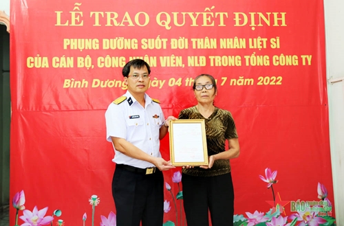 Tổng công ty Tân cảng Sài Gòn nhận phụng dưỡng thân nhân liệt sĩ