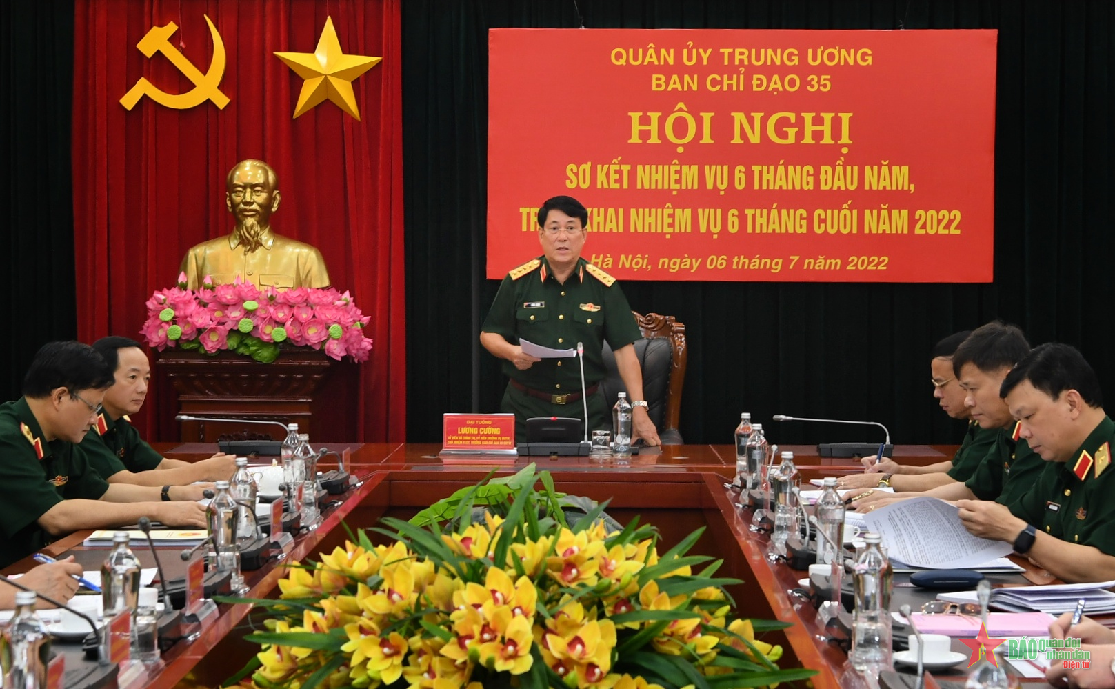Ban Chỉ đạo 35 Quân ủy Trung ương sơ kết nhiệm vụ 6 tháng đầu năm