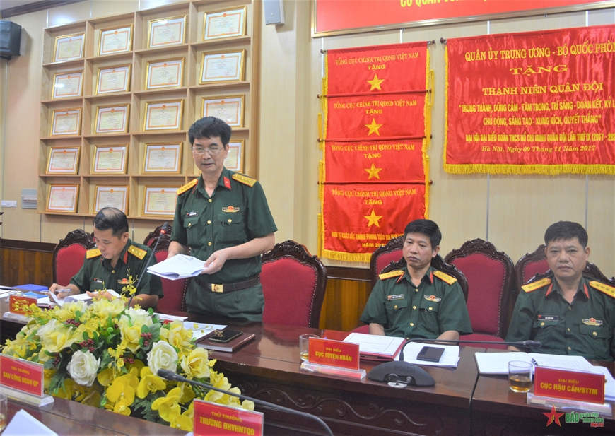 Góp ý dự thảo kế hoạch tổ chức và báo cáo chính trị trình Đại hội đại biểu Đoàn TNCS Hồ Chí Minh quân đội lần thứ X