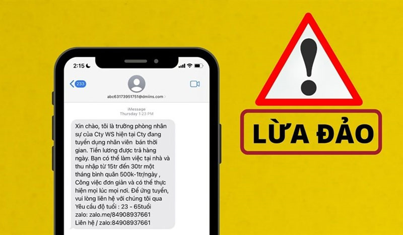 Cảnh giác “bánh vẽ” việc nhẹ, lương cao