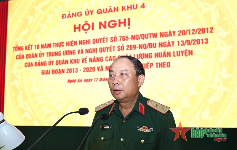 Quân khu 4 tổng kết 10 năm thực hiện Nghị quyết 765 của Quân ủy Trung ương