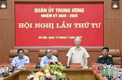 Tổng Bí thư Nguyễn Phú Trọng: Quân ủy Trung ương, Bộ Quốc phòng, hoàn thành toàn diện nhiệm vụ quân sự, quốc phòng 6 tháng đầu năm 2022