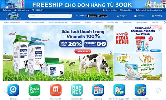 Vinamilk có 5 nhãn hiệu lọt top 10 thương hiệu sữa và sản phẩm từ sữa được chọn mua nhiều nhất