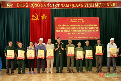 Tổng cục Hậu cần tổ chức các hoạt động tri ân tại Định Hóa, Thái Nguyên