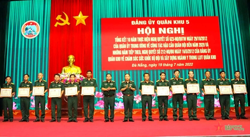 Đảng ủy Quân khu 5: Tổng kết 10 năm thực hiện Nghị quyết 623 của Quân ủy Trung ương về công tác hậu cần quân đội
