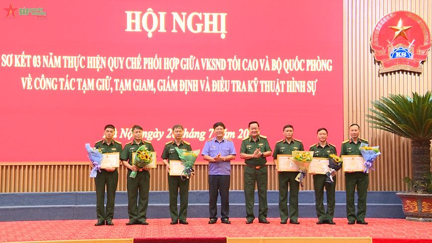 Sơ kết 3 năm thực hiện Quy chế phối hợp giữa Viện Kiểm sát nhân dân tối cao và Bộ Quốc phòng về công tác tạm giữ, tạm giam, giám định và điều tra kỹ thuật hình sự