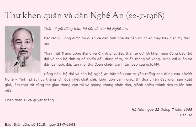 Ngày 22-7-1954: Bác căn dặn “Cả nước đồng lòng, muôn người như một, chúng ta nhất định thắng lợi”
