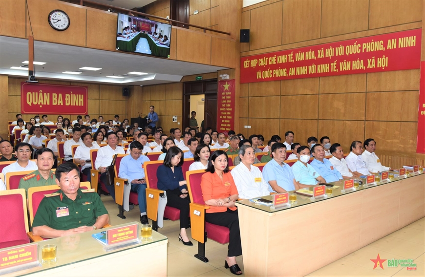 Quận Ba Đình, TP Hà Nội khai mạc diễn tập khu vực phòng thủ năm 2022