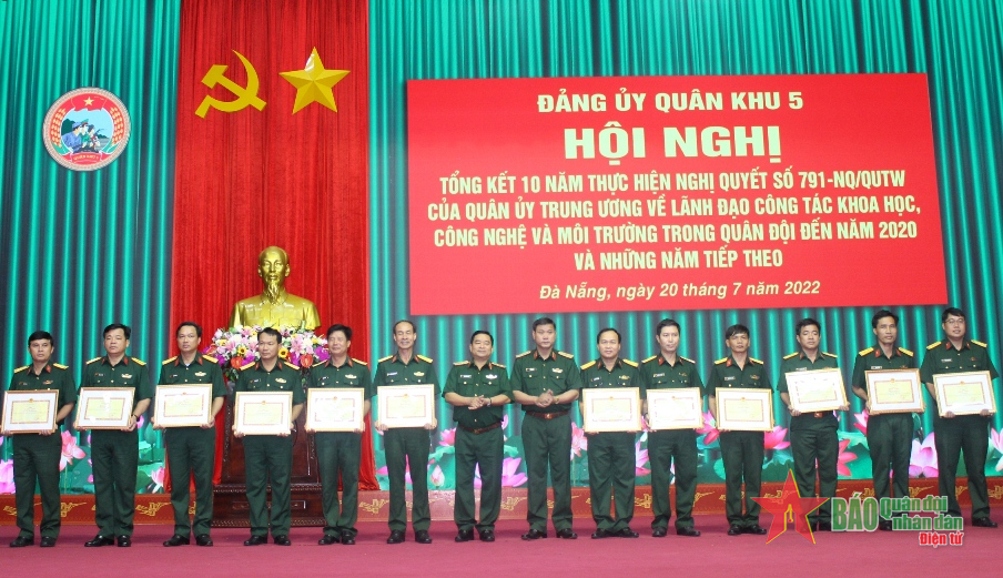 Đảng ủy Quân khu 5 tổng kết 10 năm thực hiện Nghị quyết 791 