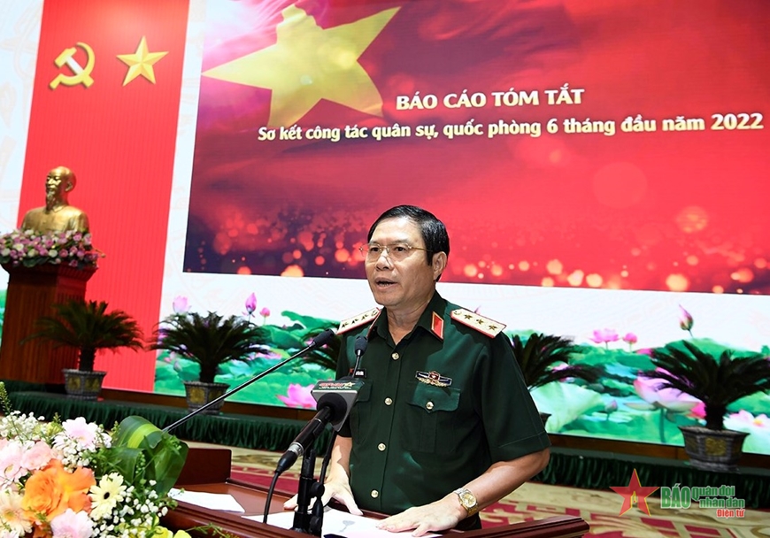 Thủ tướng Chính phủ Phạm Minh Chính dự, chỉ đạo Hội nghị Quân chính toàn quân 6 tháng đầu năm 2022