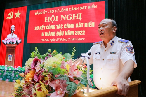 Tổ chức Hội nghị sơ kết công tác Cảnh sát biển 6 tháng đầu năm 2022