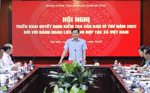 Triển khai quyết định kiểm tra của Ban Bí thư đối với Đảng đoàn Liên minh Hợp tác xã Việt Nam

