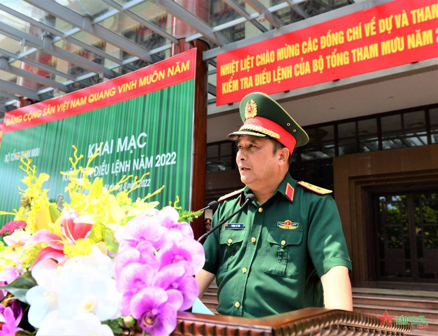 Bộ Tổng Tham mưu Quân đội nhân dân Việt Nam khai mạc kiểm tra điều lệnh năm 2022