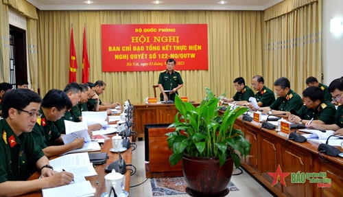 Hội nghị Ban chỉ đạo tổng kết thực hiện Nghị quyết 122 của Thường vụ Quân ủy Trung ương